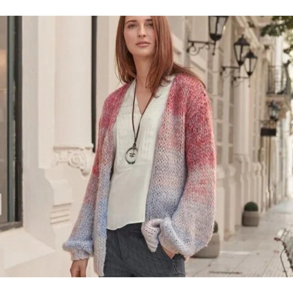 Sundance Pink and Blue Ombre Cardigan